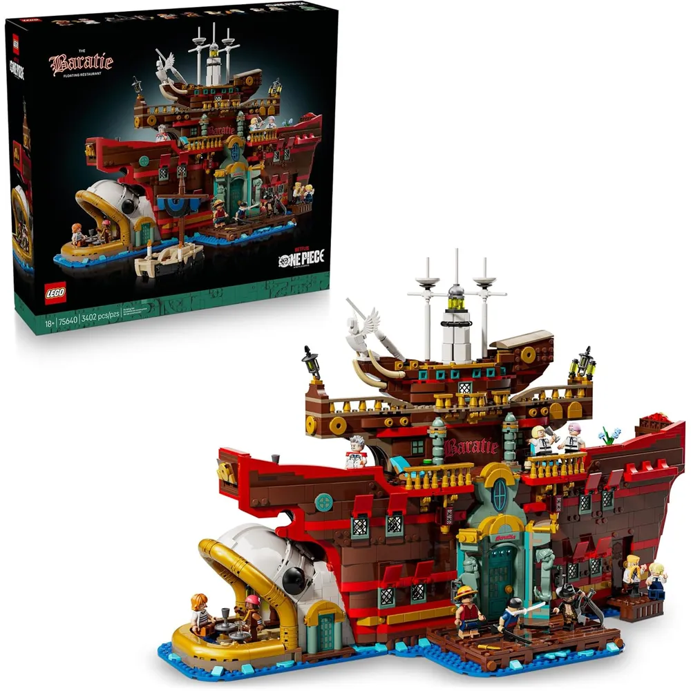 Lego One Piece Restaurante flotante Baratie, construcción y coleccionables