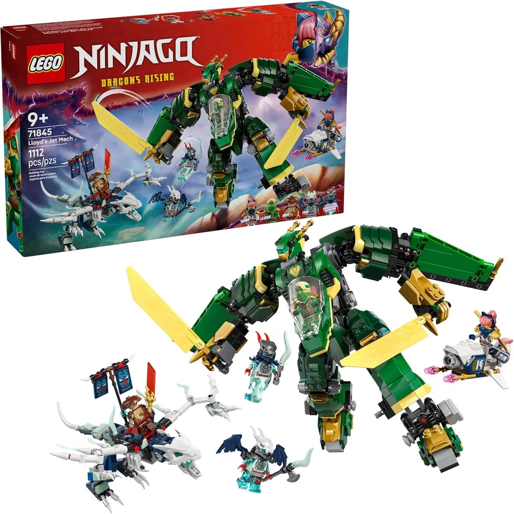 Lego Ninjago Mech de Lloyd, construcción transformable con minifiguras