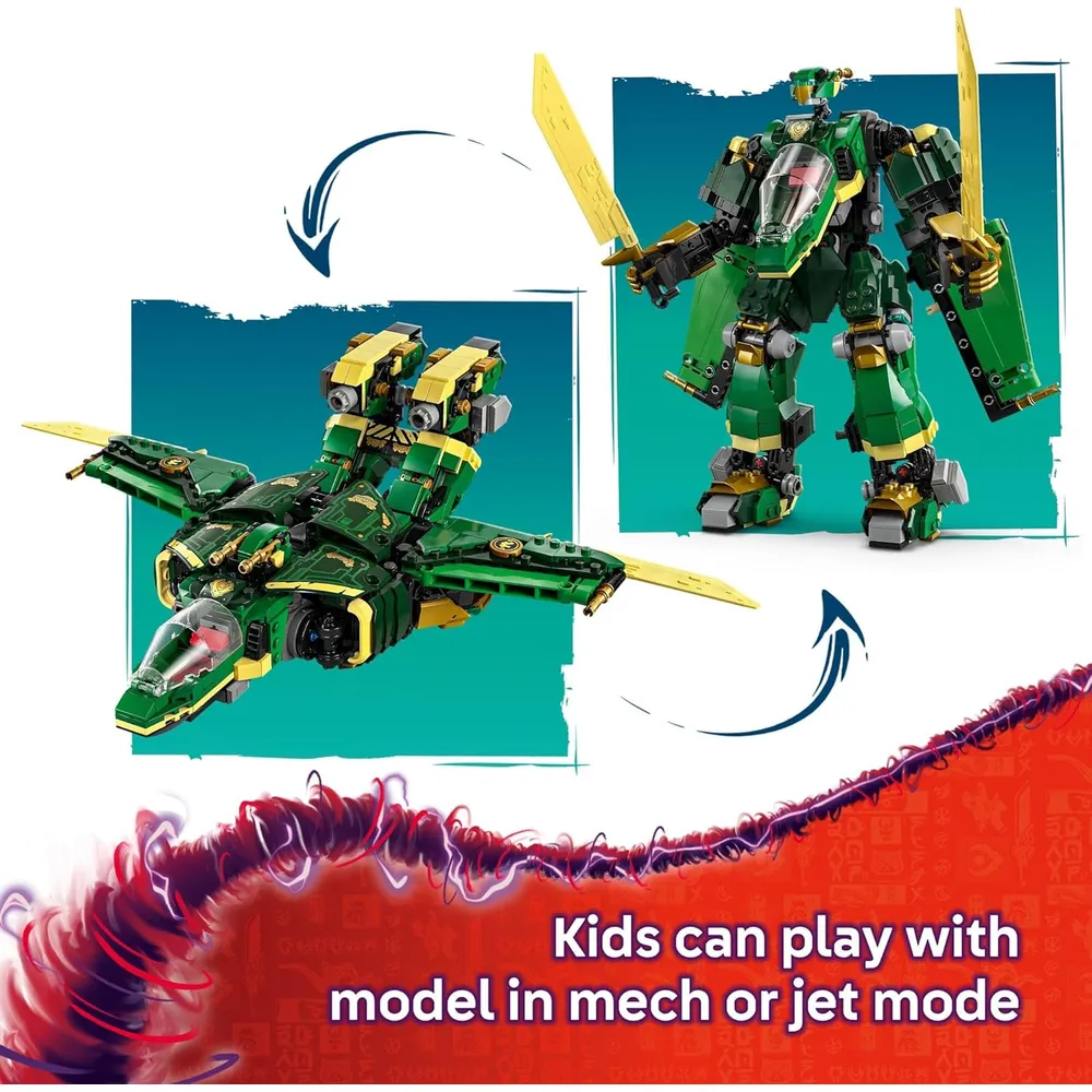 Lego Ninjago Mech de Lloyd, construcción transformable con minifiguras
