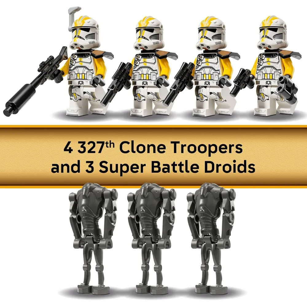 Lego Star Wars 327.º Cuerpo Estelar, pack de batalla y decoración