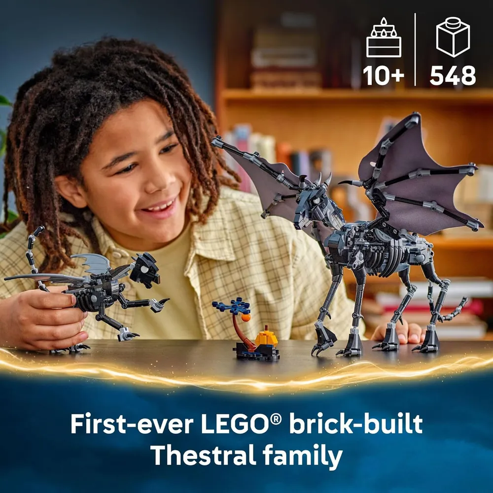 Lego Harry Potter Familia Thestral, construcción y figuras coleccionables
