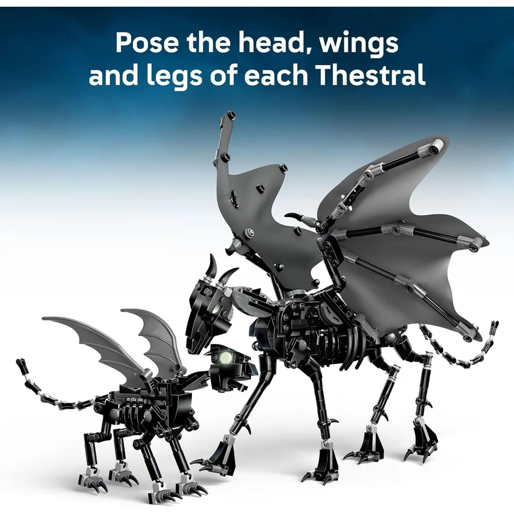Lego Harry Potter Familia Thestral, construcción y figuras coleccionables
