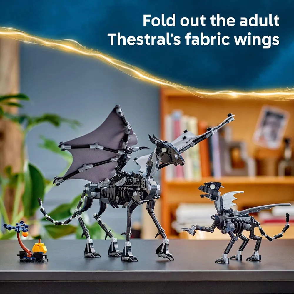 Lego Harry Potter Familia Thestral, construcción y figuras coleccionables