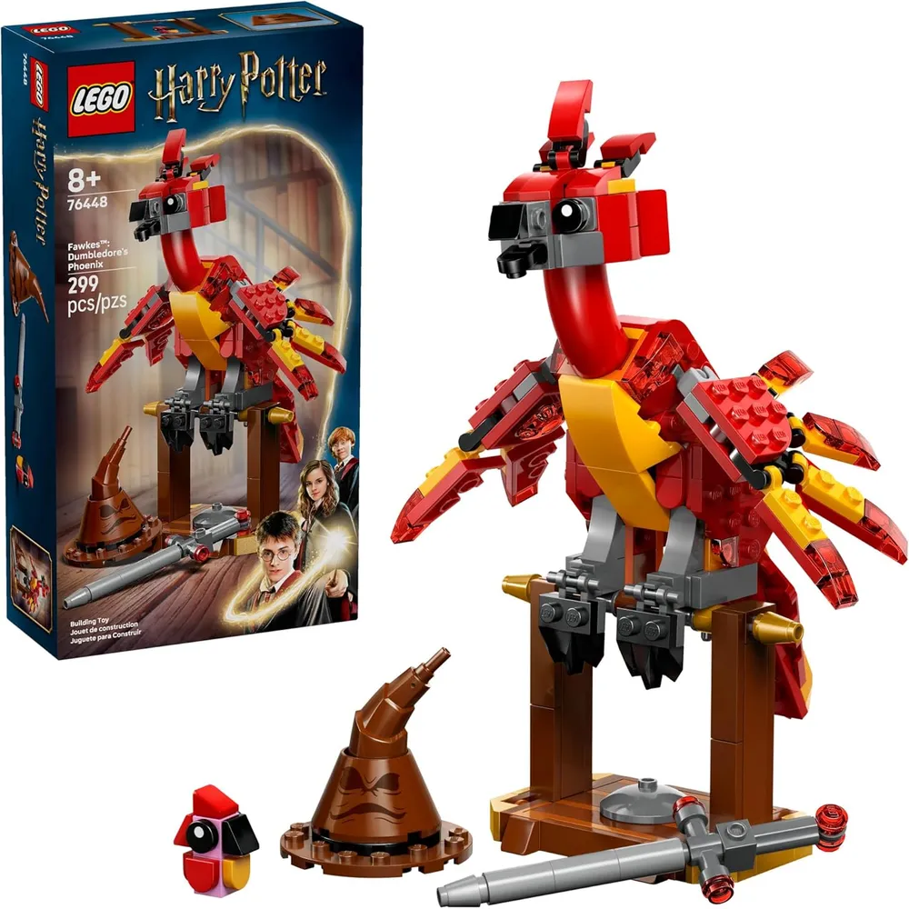 Lego Harry Potter Fawkes, el fénix de Dumbledore, construcción y juego