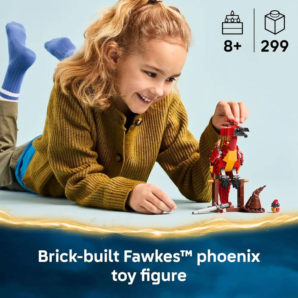 Lego Harry Potter Fawkes, el fénix de Dumbledore, construcción y juego