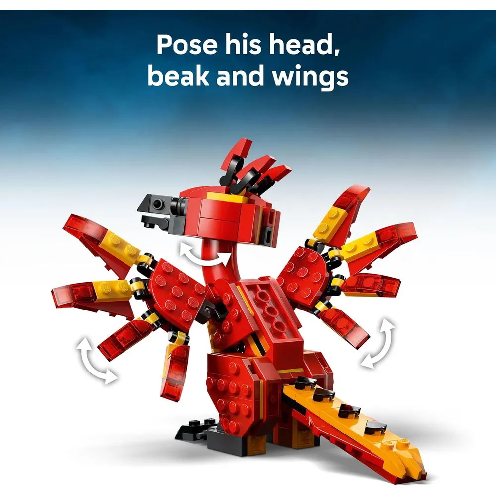 Lego Harry Potter Fawkes, el fénix de Dumbledore, construcción y juego