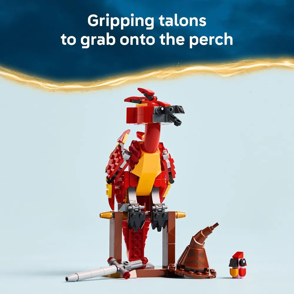 Lego Harry Potter Fawkes, el fénix de Dumbledore, construcción y juego