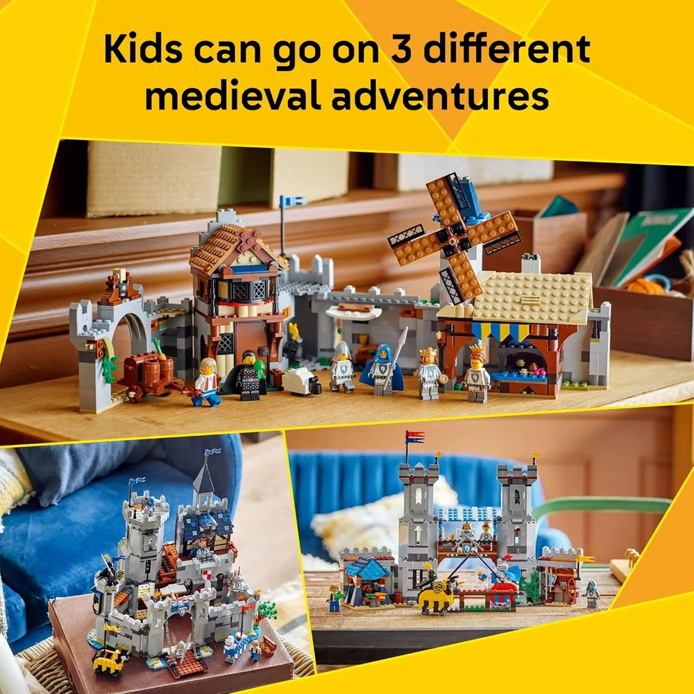 b0drw5t8j9_2_webp.webp Lego Creator 3 en 1 Castillo medieval con caballero y caballo, bloques