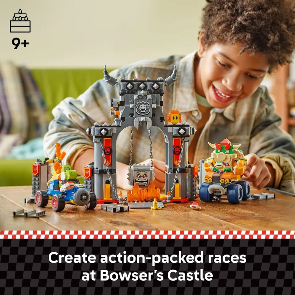 Lego Super Mario Mario Kart Castillo de Bowser, construcción y juego