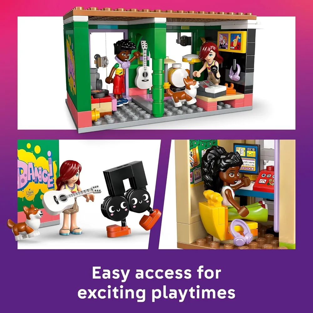 Lego Friends Tienda de música y edificio, juego interactivo y narración