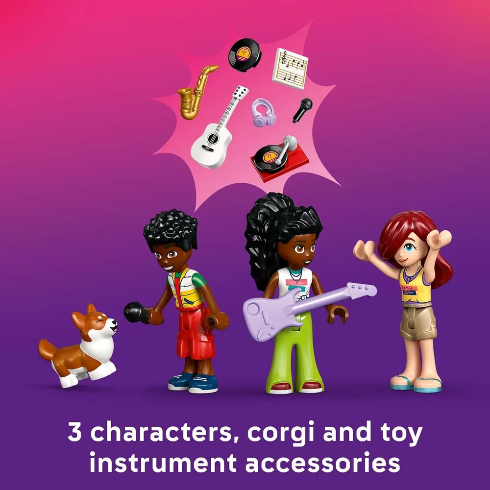 Lego Friends Tienda de música y edificio, juego interactivo y narración