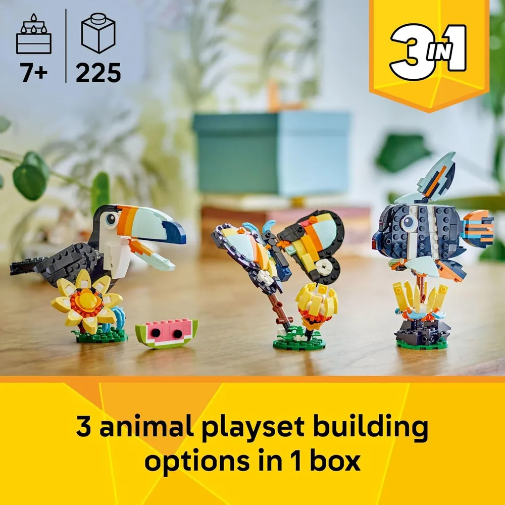 LEGO CREATOR 3 EN 1 ANIMALES SALVAJES: TUCÁN