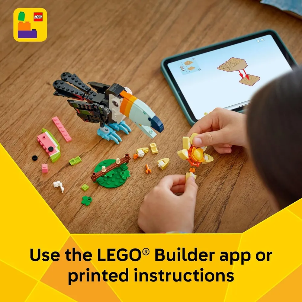 LEGO CREATOR 3 EN 1 ANIMALES SALVAJES: TUCÁN