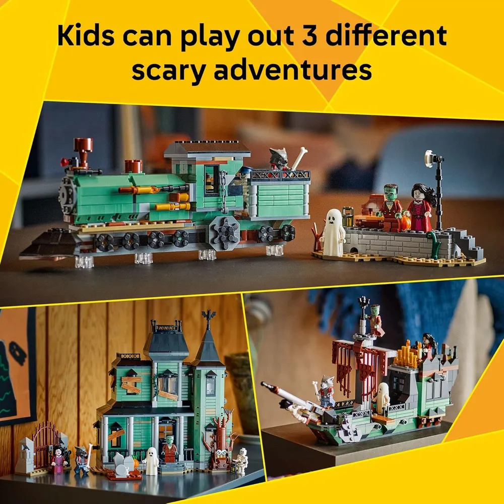 Lego Creator 3 en 1 Mansión Encantada, construcción de Halloween y juego