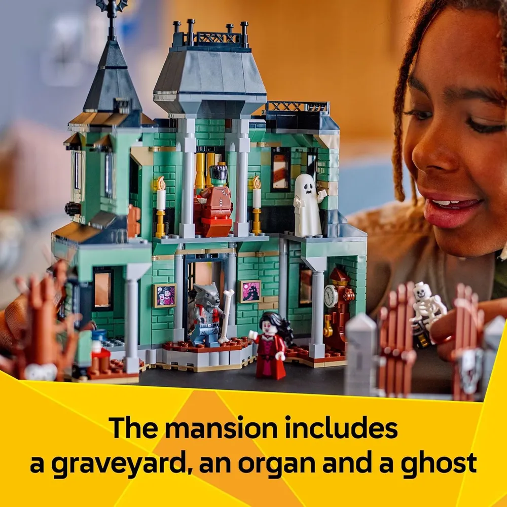 Lego Creator 3 en 1 Mansión Encantada, construcción de Halloween y juego