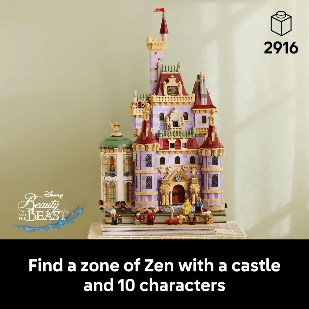 Lego Disney Princess Castillo de La Bella y la Bestia, construcción para adultos