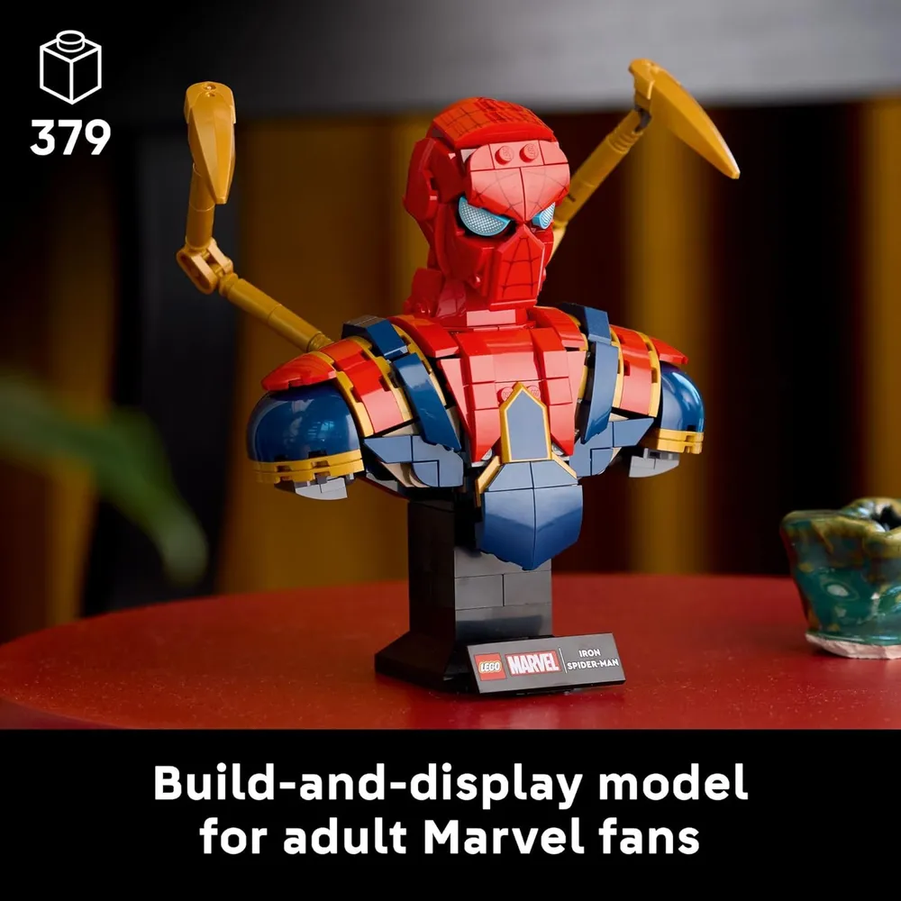 LEGO MARVEL IRON SPIDER-MAN BUSTO CON MINIFIGURA