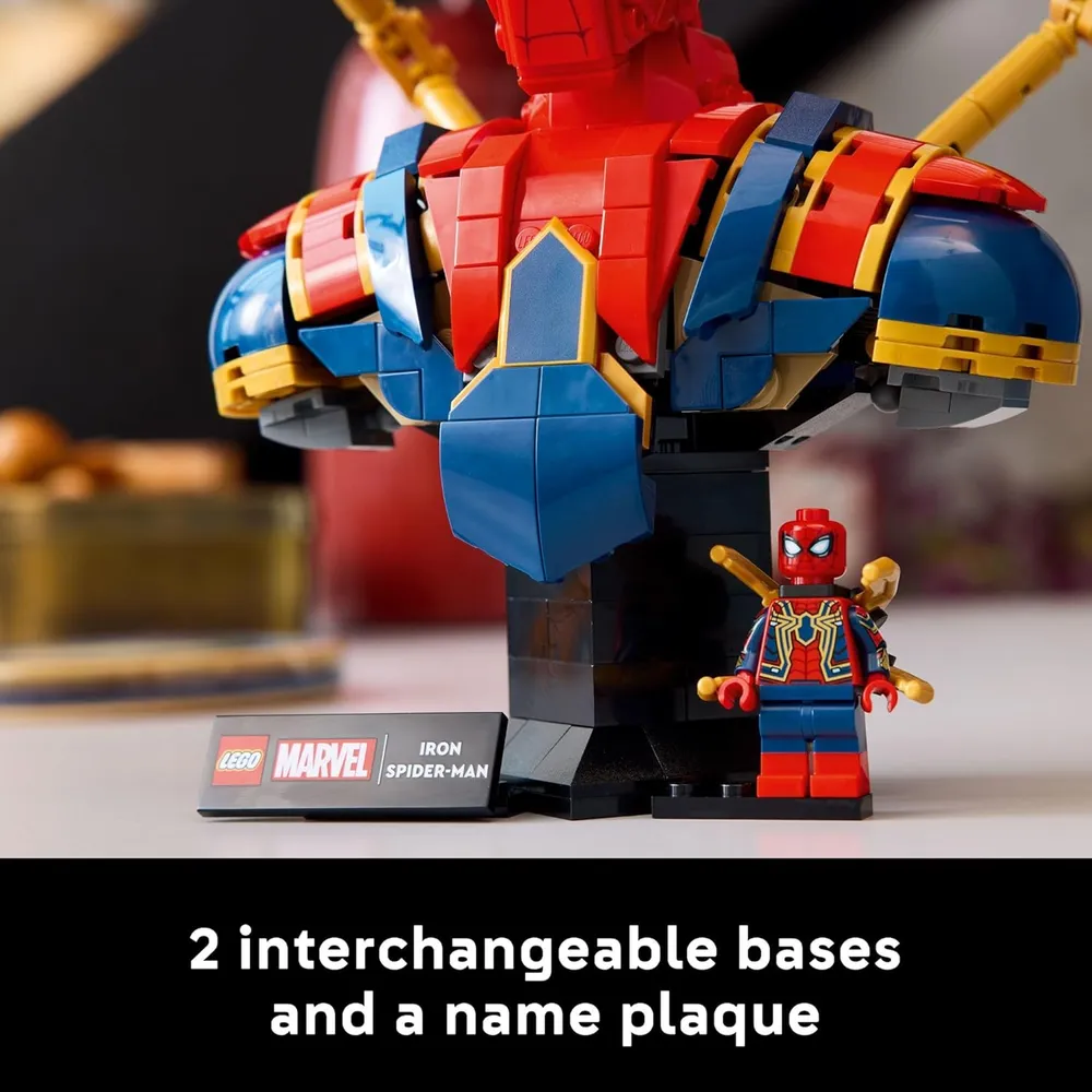 LEGO MARVEL IRON SPIDER-MAN BUSTO CON MINIFIGURA