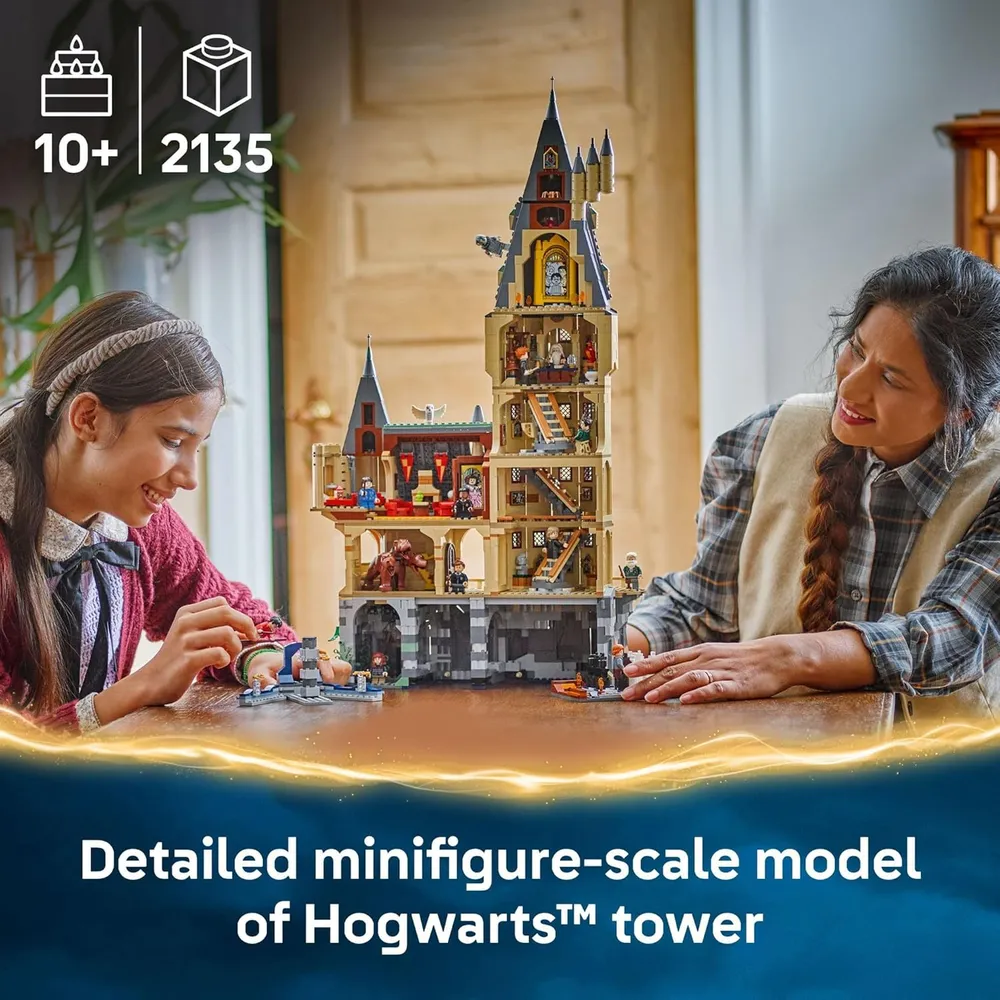 LEGO HARRY POTTER CASTILLO DE HOGWARTS TORRE PRINCIPAL CON MINIFIGURAS