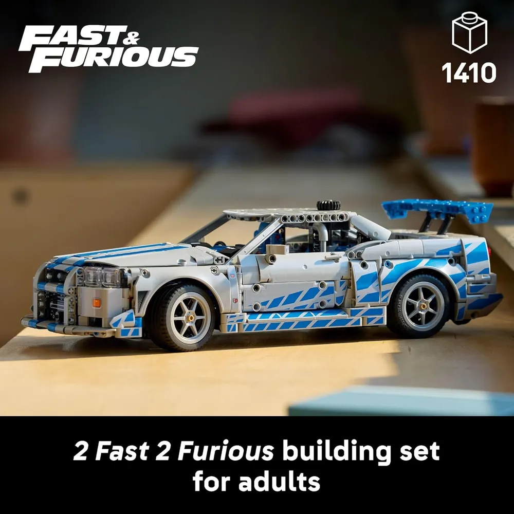 Lego Technic 2 Fast 2 Furious Nissan Skyline GT-R, modelo de coche
