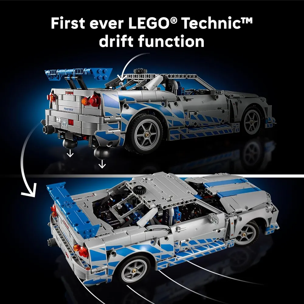 Lego Technic 2 Fast 2 Furious Nissan Skyline GT-R, modelo de coche