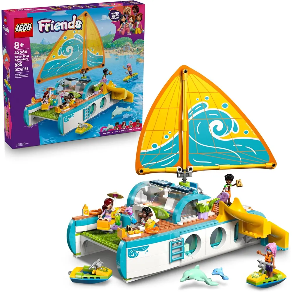 LEGO FRIENDS BARCO DE AVENTURAS CON DELFINES Y MINIMUÑECAS