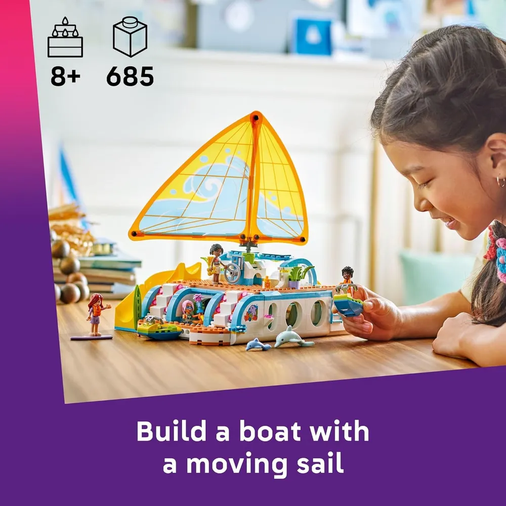 LEGO FRIENDS BARCO DE AVENTURAS CON DELFINES Y MINIMUÑECAS