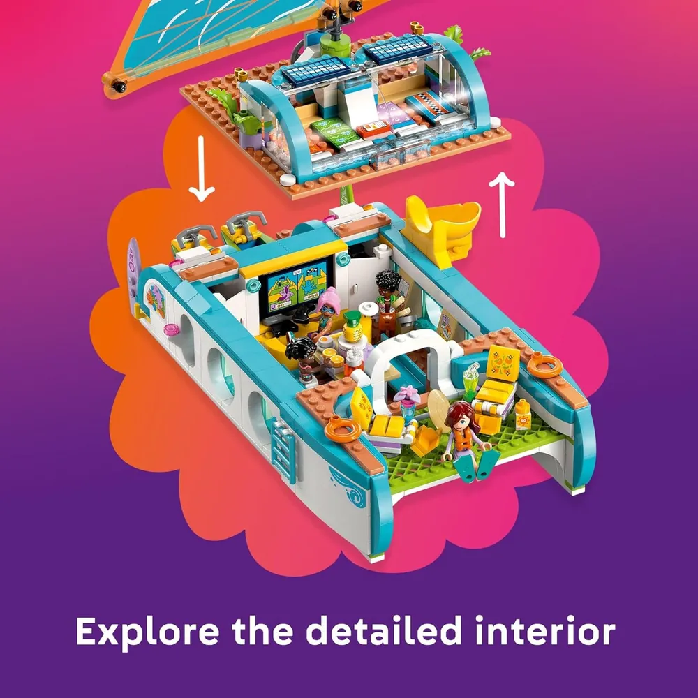 LEGO FRIENDS BARCO DE AVENTURAS CON DELFINES Y MINIMUÑECAS