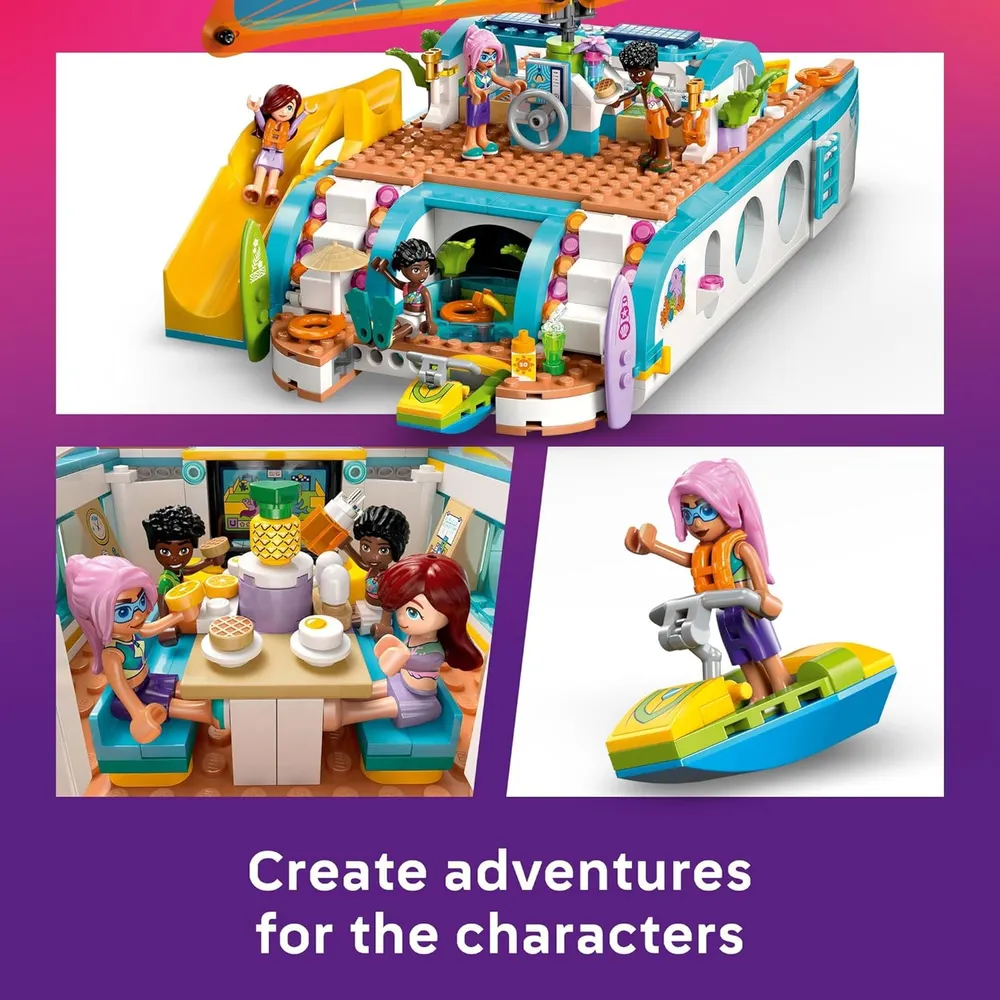 LEGO FRIENDS BARCO DE AVENTURAS CON DELFINES Y MINIMUÑECAS