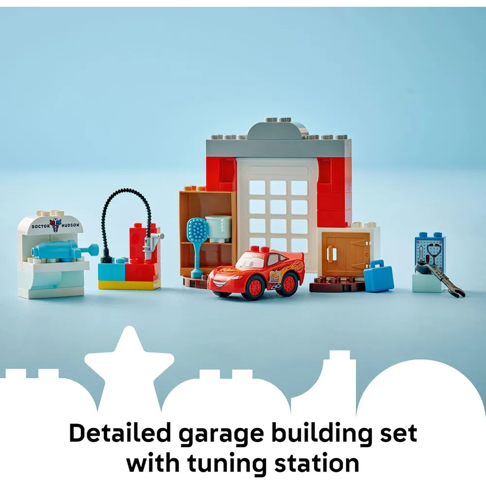Lego Duplo Disney y Pixar Cars, visita de Rayo McQueen al taller del Doc