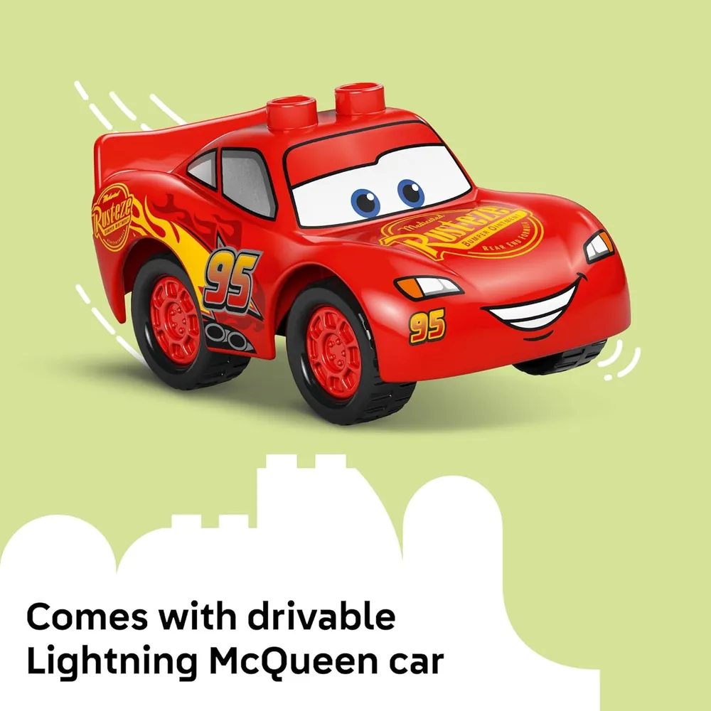 Lego Duplo Disney y Pixar Cars, visita de Rayo McQueen al taller del Doc