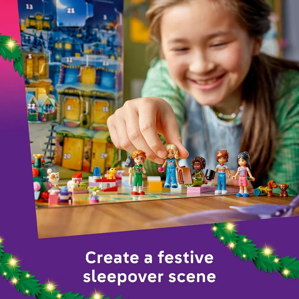 Calendario de Adviento Lego Friends 2025, 24 sorpresas con minimuñecas y mascotas