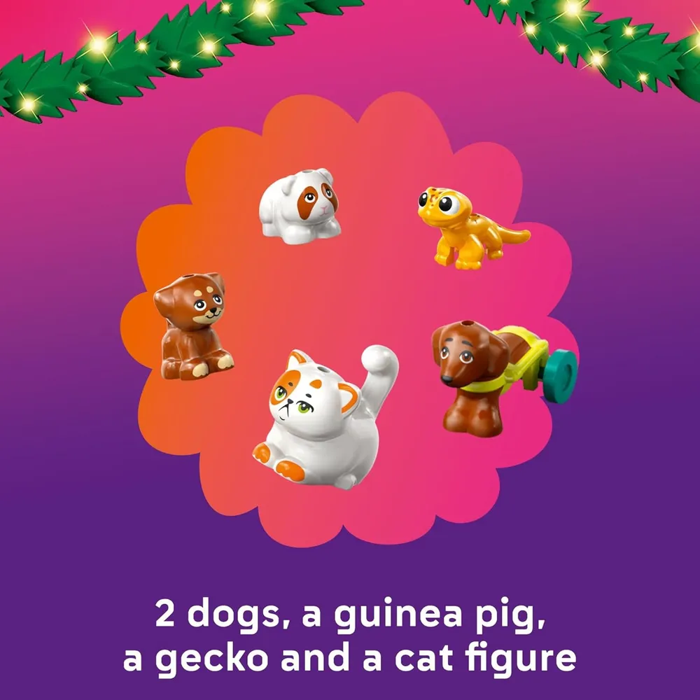 Calendario de Adviento Lego Friends 2025, 24 sorpresas con minimuñecas y mascotas
