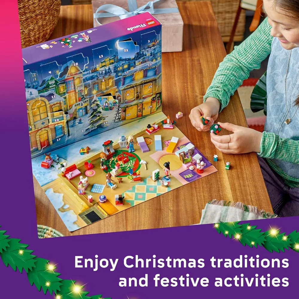Calendario de Adviento Lego Friends 2025, 24 sorpresas con minimuñecas y mascotas