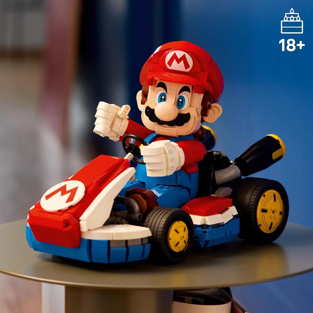 Lego Super Mario Mario Kart, set de construcción y decoración para adultos