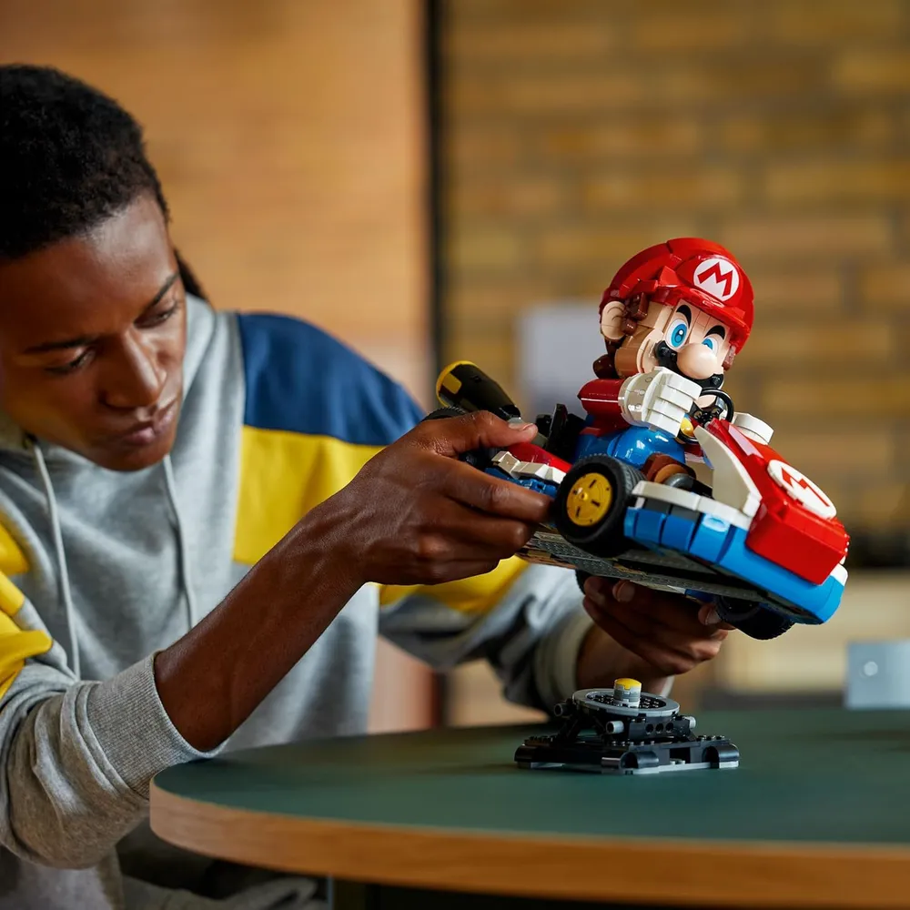 Lego Super Mario Mario Kart, set de construcción y decoración para adultos