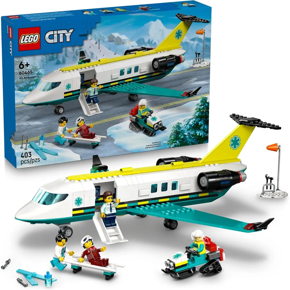 LEGO CITY AVIÓN AMBULANCIA AÉREA DE EMERGENCIA
