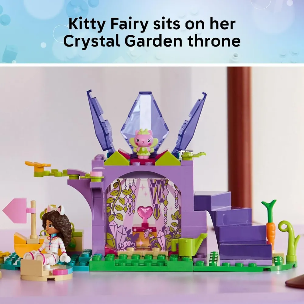 Lego Gabby's Dollhouse Montaña de Dulces y Jardín de Gatitos, construcción