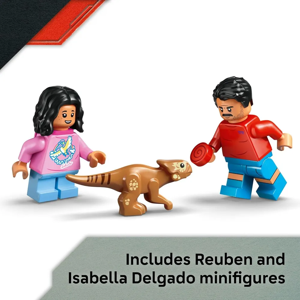 Lego Jurassic World Raptor Escape Todoterreno, set con figuras de dinosaurios