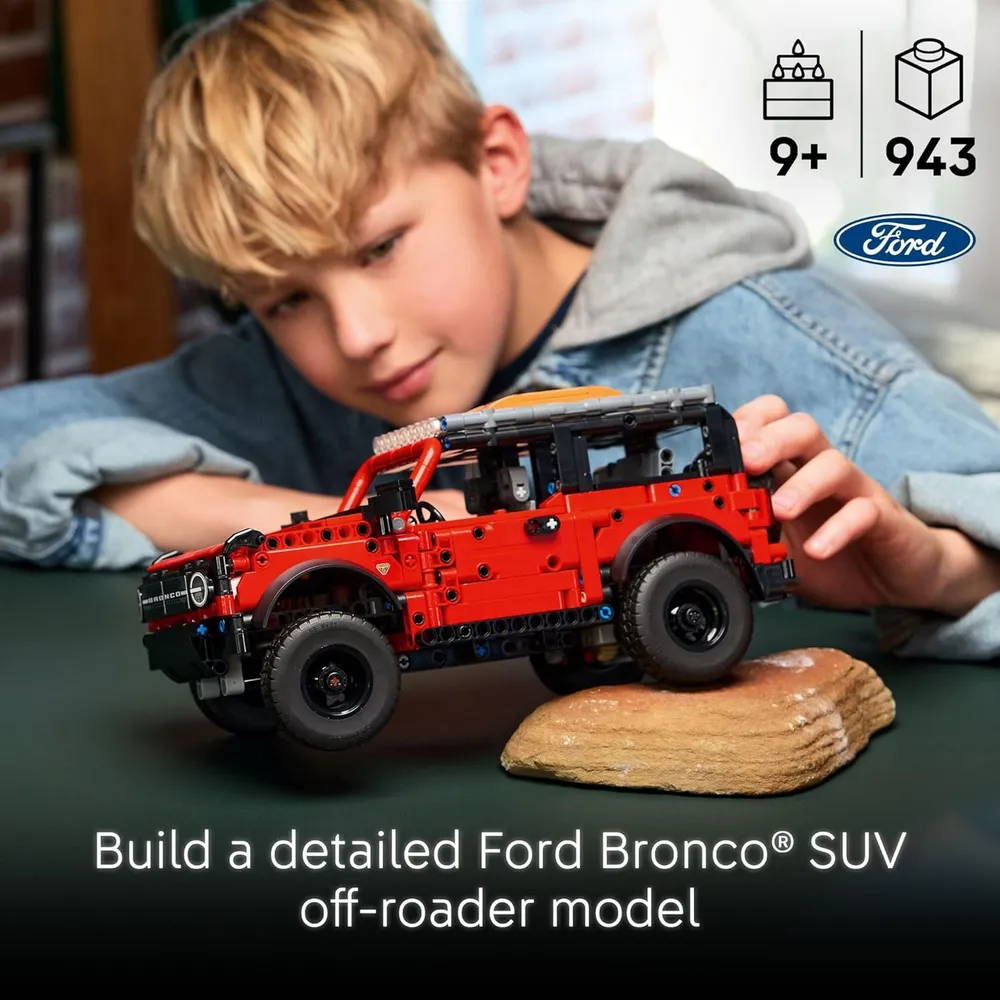Lego Technic Ford Bronco, coche de juguete y set de construcción