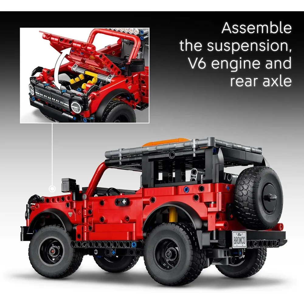 Lego Technic Ford Bronco, coche de juguete y set de construcción