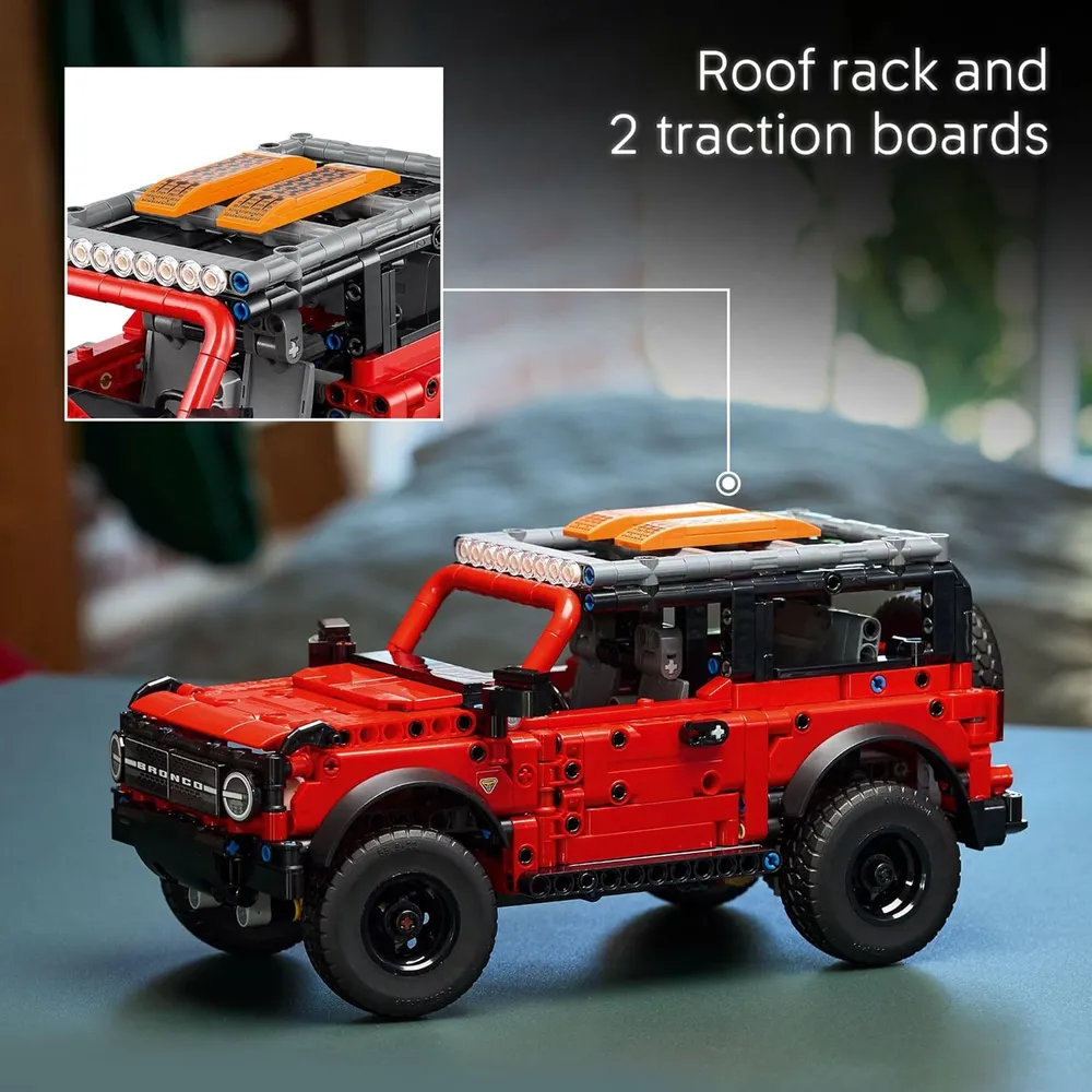 Lego Technic Ford Bronco, coche de juguete y set de construcción