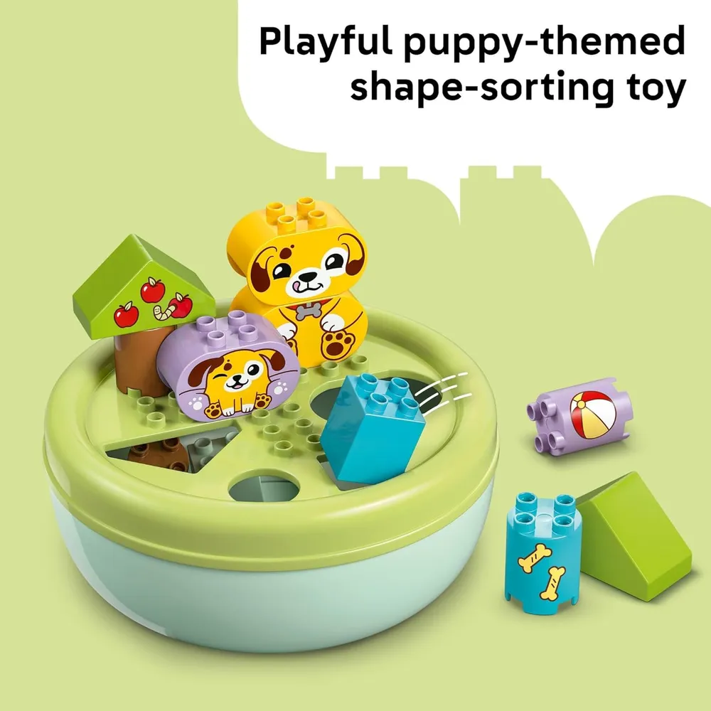 Lego Duplo Mi Primer Clasificador de Formas Casita de Perritos, juego educativo