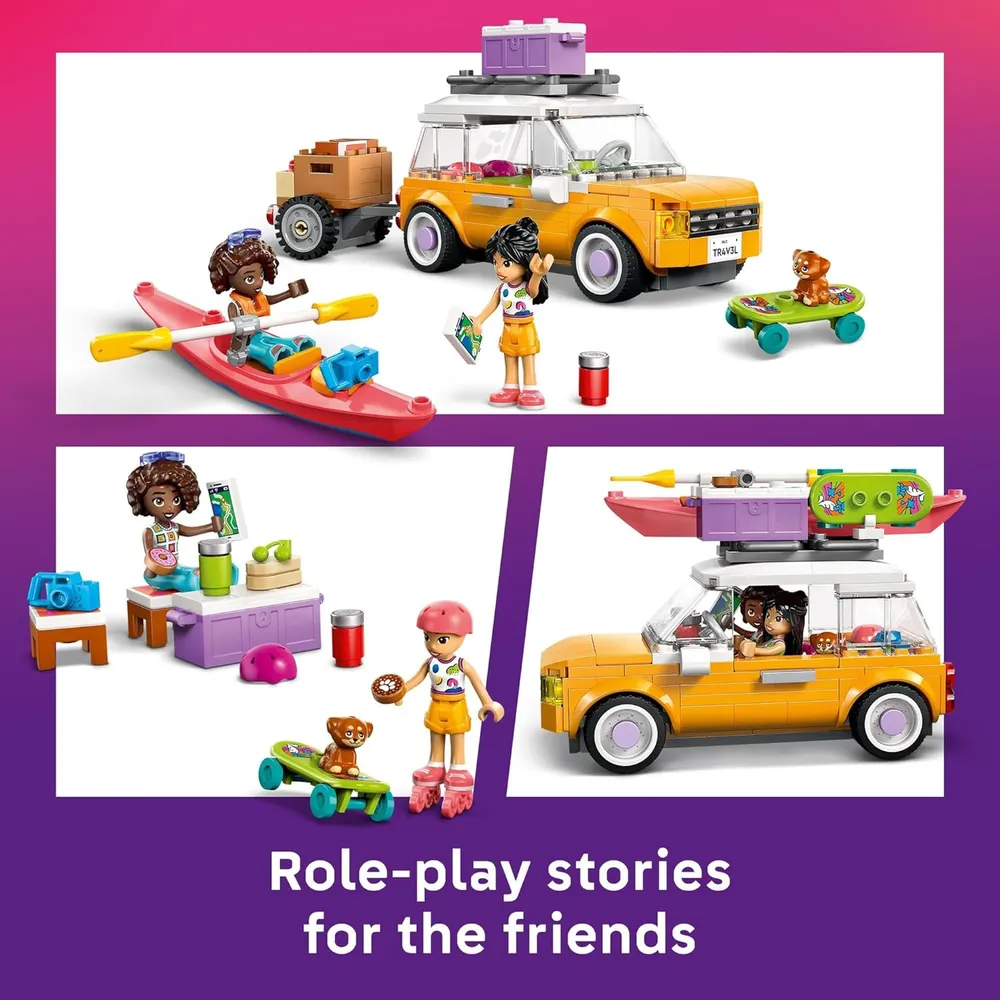 Lego Friends Coche de juguete para viajes por carretera, set construible