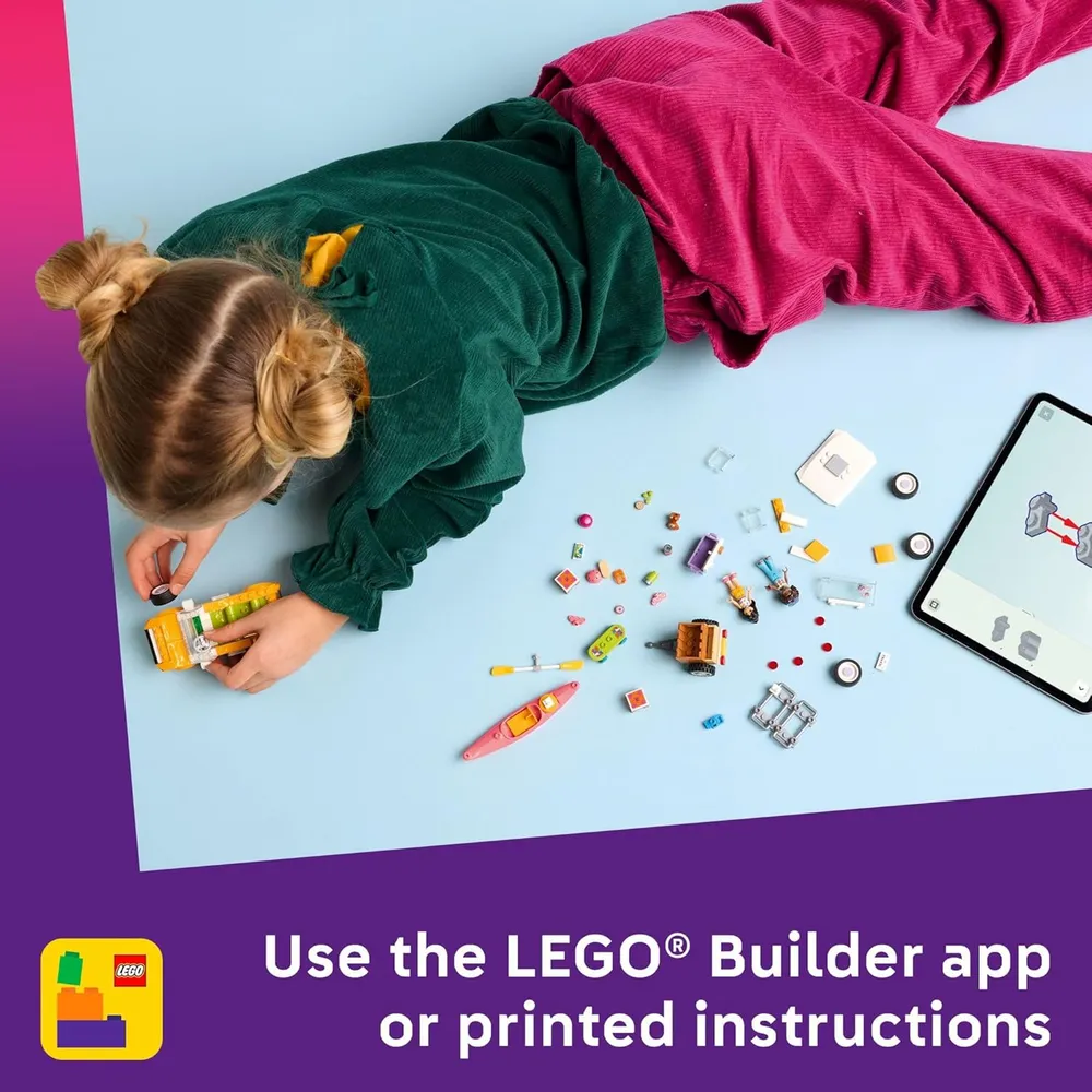 Lego Friends Coche de juguete para viajes por carretera, set construible