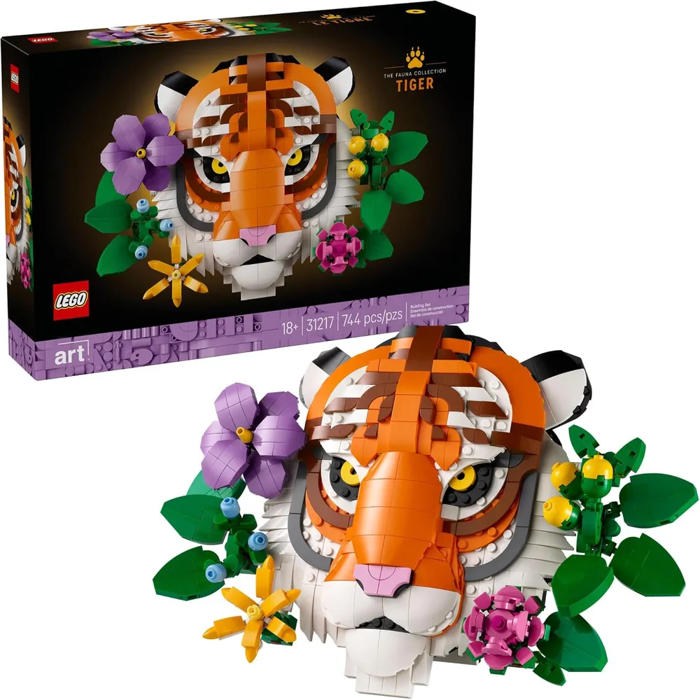 Lego Art Colección Fauna Tigre, set de construcción coleccionable para adultos