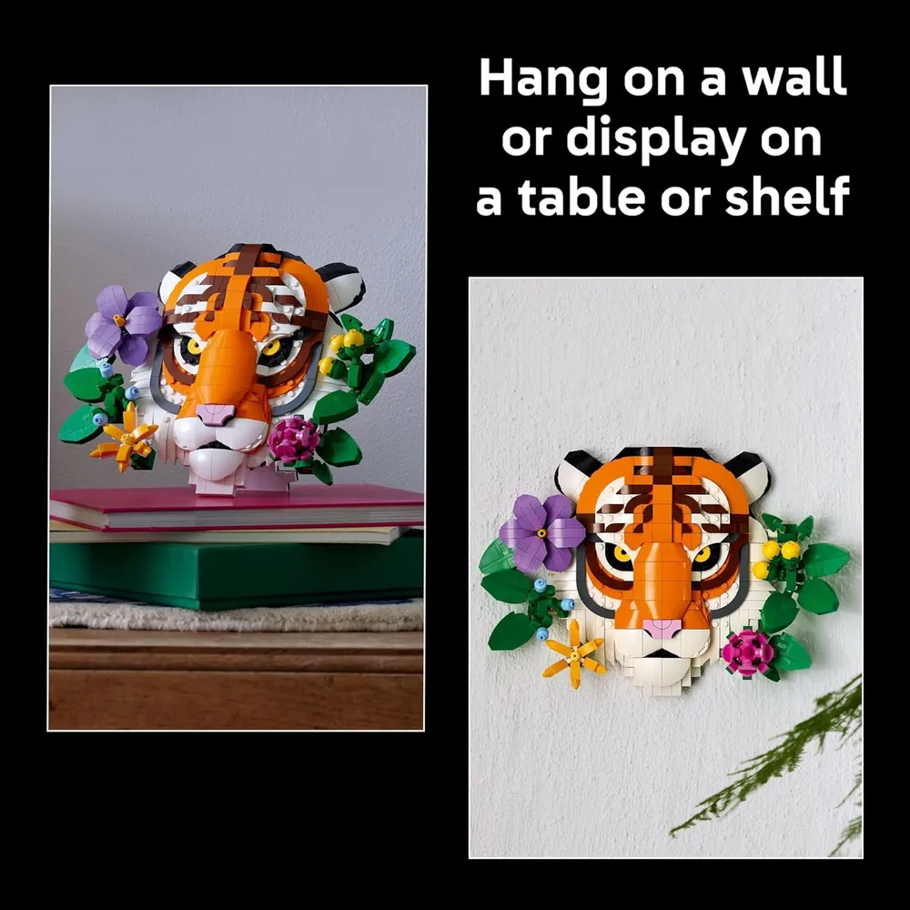 Lego Art Colección Fauna Tigre, set de construcción coleccionable para adultos