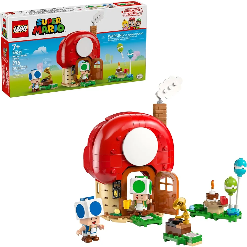 Lego Super Mario Party en casa de Toad, set de construcción con figuras