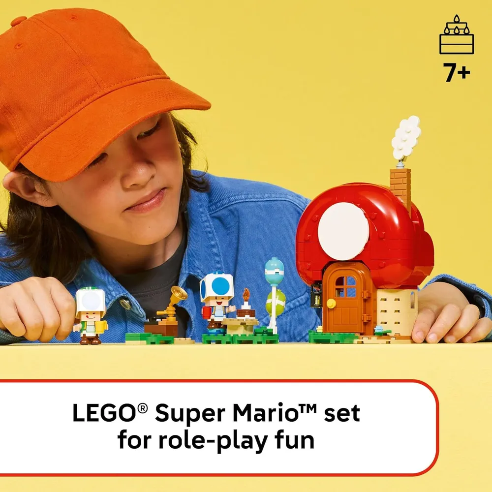 Lego Super Mario Party en casa de Toad, set de construcción con figuras