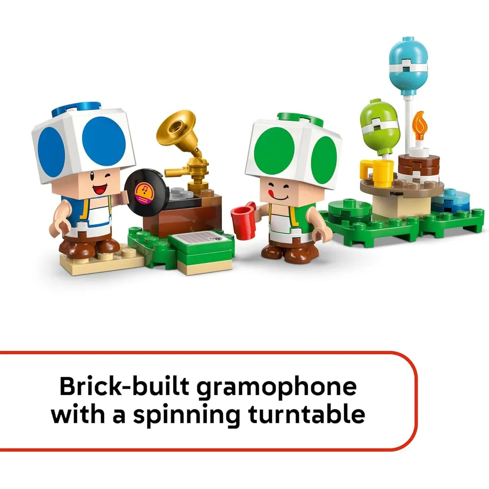 Lego Super Mario Party en casa de Toad, set de construcción con figuras